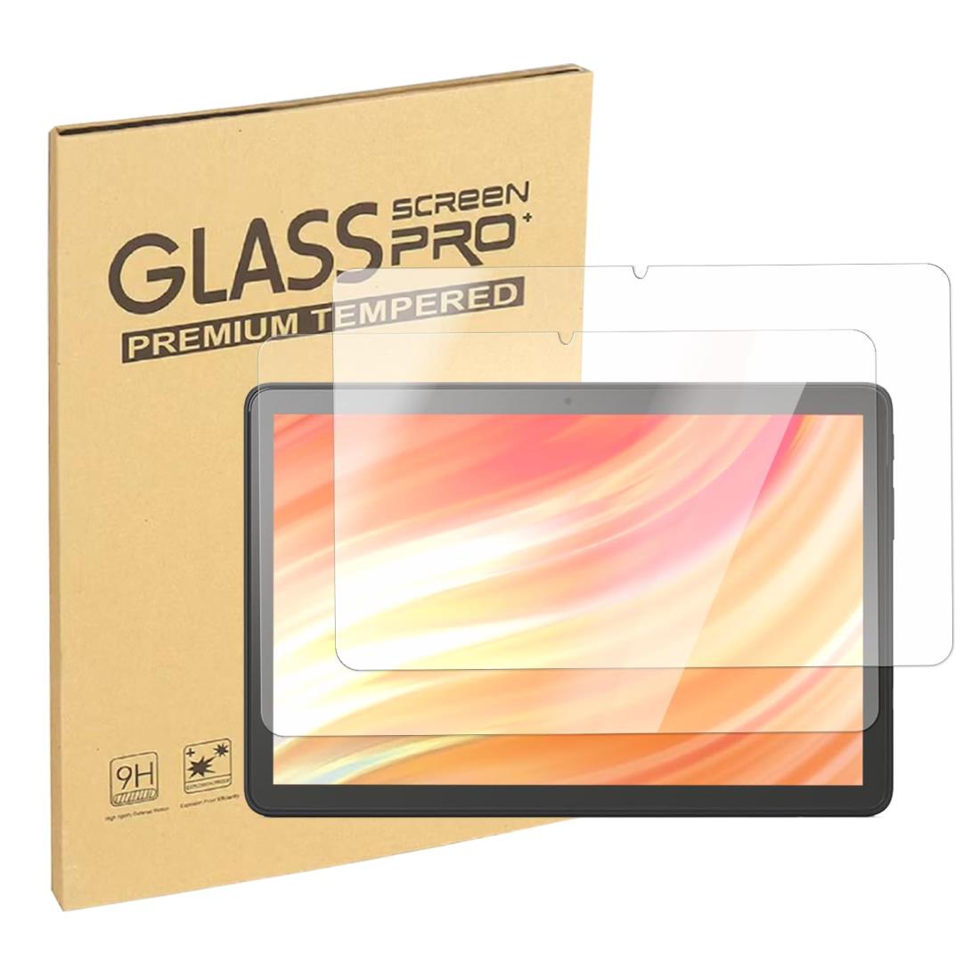 【2枚セット】For HD 10 2023 保護フィルム 第13世代 NEICOOK HD 10 2023 10.1インチ フィルム 強化ガラス 9H硬度 衝撃吸収 飛散防止 2.5Dラウンドエッジ 貼り付け簡単 気泡防止 撥水撥油 指紋防止コーティング 高透過率 高感度タッチ