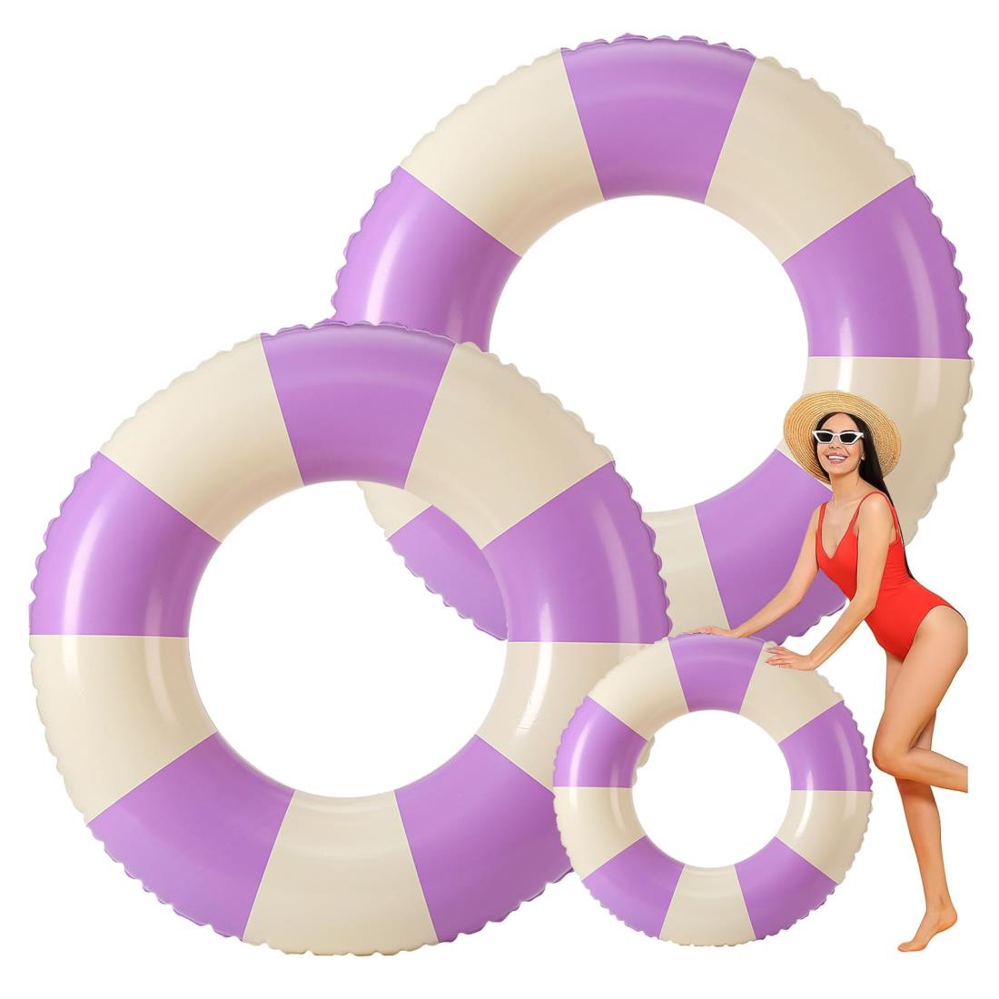 雲見 浮き輪 うきわ 子供用 大人用 60 70 80 90 O型 スイミング 浮具 強い浮力 可愛い 浮き 輪 プール 水遊び お風呂 ビーチ 海水浴 アームリング 夏対策 夏休み 日光浴 強い浮力 男の子 女の子 兼用 人気 おもちゃ 誕生日プレゼント (パープル, #70)