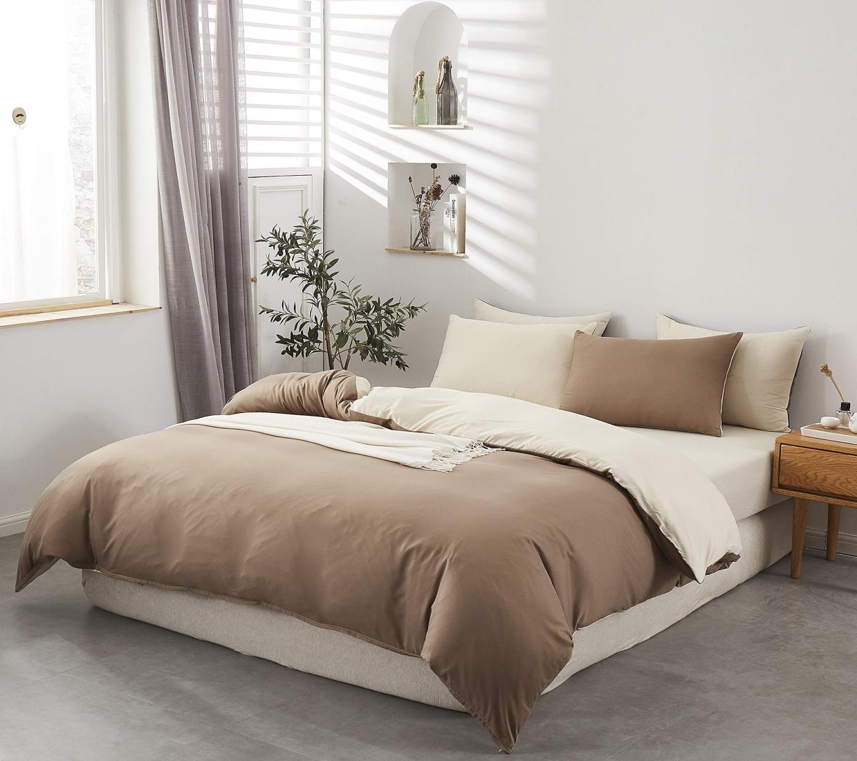 MISOLER 布団カバー 4点 セット シングル 洋式・和式兼用 寝具カバーセット防臭 ふとんカバー 掛け布団..