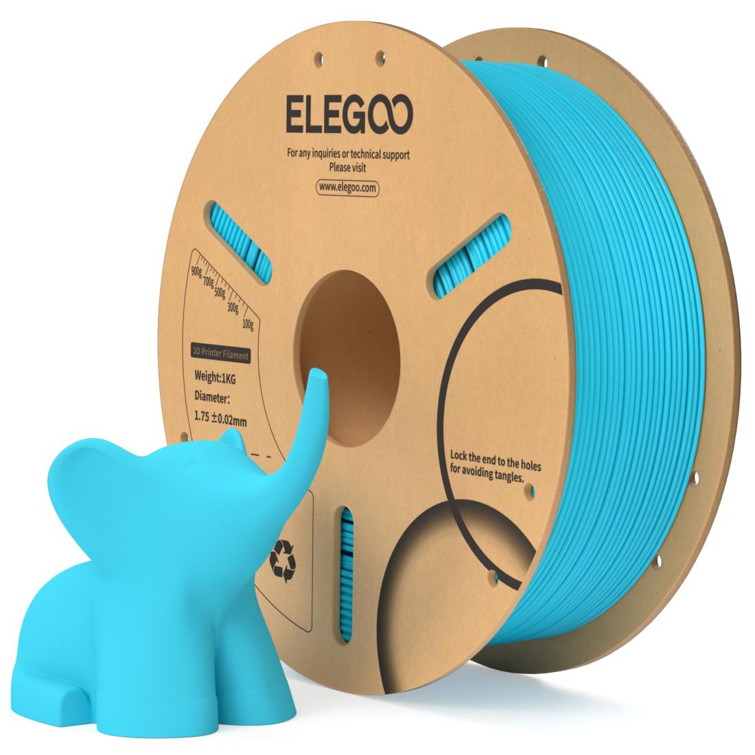 ELEGOO PLAフィラメント 1.75mm 3Dプリンター用フィラメント 寸法精度±0.02mm ほとんどのFDMプリンター..