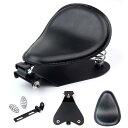 Karunソロシート スプリングブラケットベースキット ソロスプリングブラケットシート for 48スポーツスターXL883 1200用 (ブラックシート+ベースプレート)