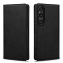 Rssviss Xperia 1 VII ケース 手帳型 SO-51F SOG15 手帳型ケース マグネット式 エクスペリア1 vii カード収納 Xperia 1 マーク 7 手帳カバー XQ-FS44 6.5インチ W1 ブラック