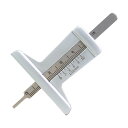 LKCCTK タイヤ溝ゲージ ステンレス製 コンパクト タイヤ溝測定 バイク/車用