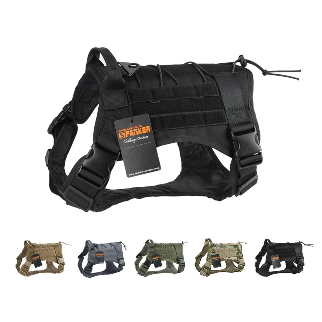 EXCELLENT ELITE SPANKER ハーネス 犬 ナイロン製 犬 服 ミリタリー 訓練 散歩 犬 ハーネス 中型犬 ハ..
