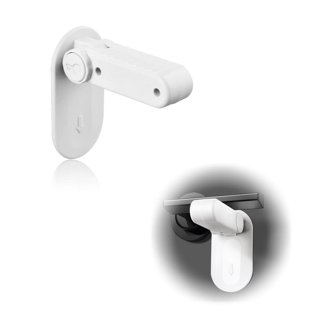 Anboli ドアノブ ロック ドアロック ドアノブストッパー 子供 猫 ペット ドア開け防止 ベビー用ロック ..