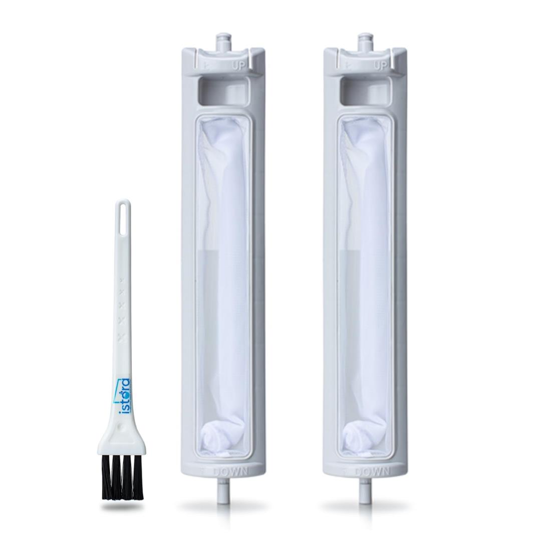 ISTORA 糸くずフィルター クズ取りネット ゴミ取りネット 2枚入れ 清潔ブラシ付き Sharp洗濯機対応用 ..