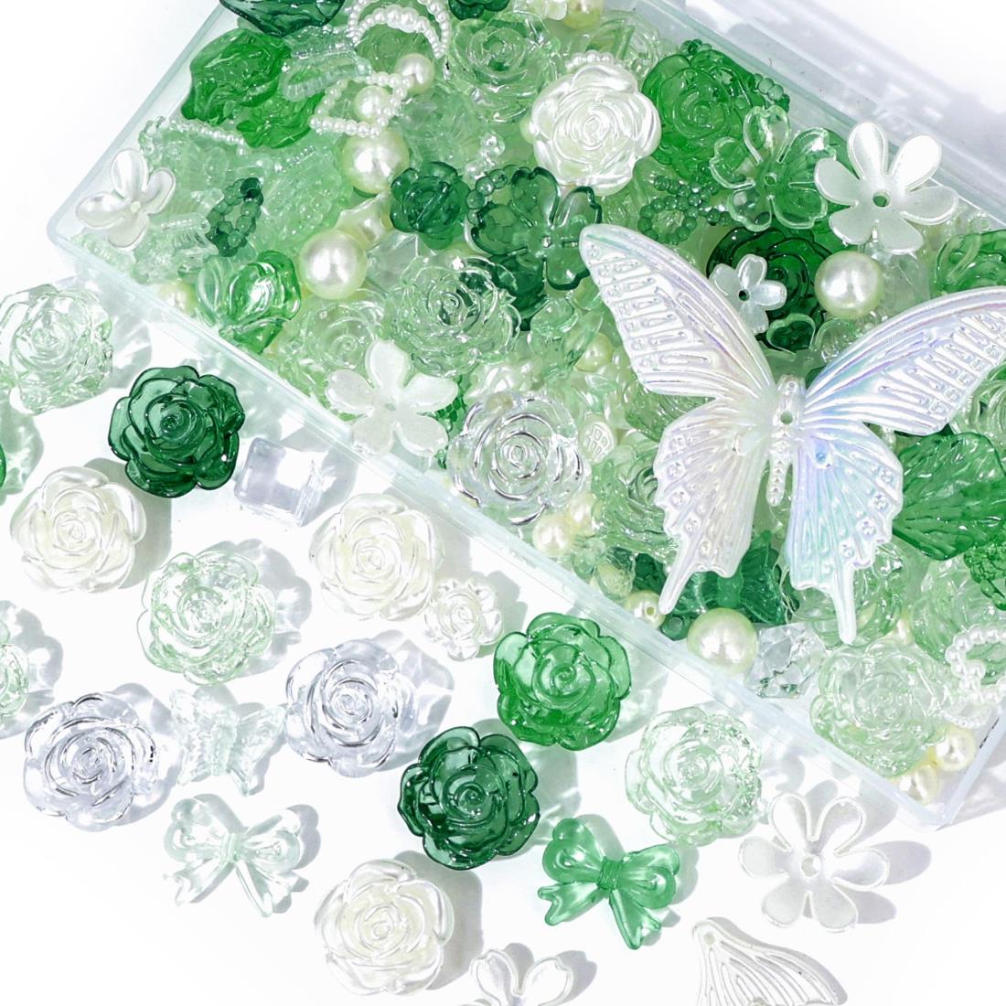 デコパーツ ビーズ ホイップデコ パーツ 【特典ビーズ含む·26セット展開·約110個】 アクリル セット トレカ 硬質ケース デコ 手芸 ...