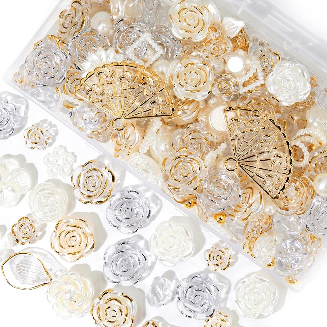 デコパーツ ビーズ ホイップデコ パーツ 【特典ビーズ含む·26セット展開·約110個】 アクリル セット トレカ 硬質ケース デコ 手芸 ...