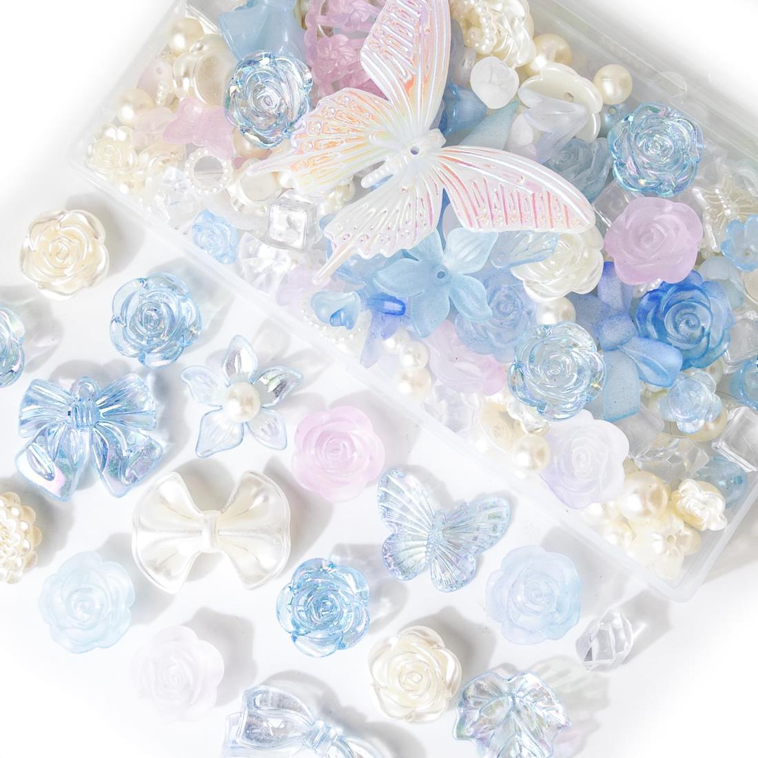 デコパーツ ビーズ ホイップデコ パーツ 【特典ビーズ含む·26セット展開·約110個】 アクリル セット トレカ 硬質ケース デコ 手芸 ...