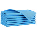 HOMEXCEL マイクロファイバークロス 6枚 車窓 ガラス 鏡拭きクロス 繊維つかない スマホ画面 木製品など用 約40.6×35.5cm (ブルー)