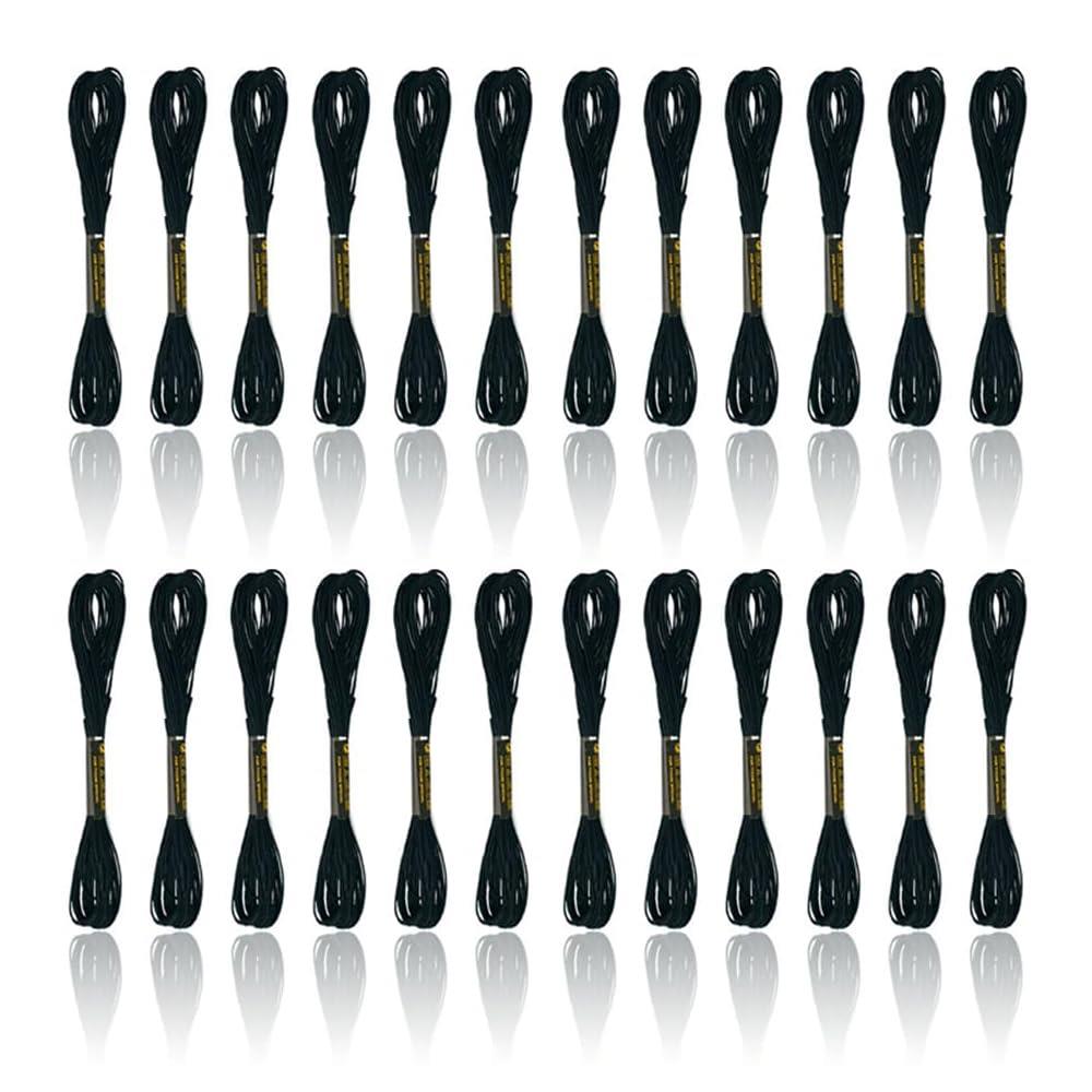 YFFSFDC 刺繍糸 刺しゅう糸 刺繍セット 縫い糸 クロスステッチ 手芸用糸 手芸 手芸用 初心者 黒 白 長8..