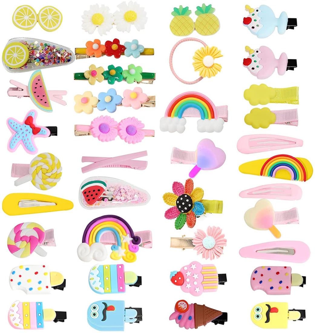 38個 ヘアクリップ ヘアピン BetterJonny ヘアピン ヘアアクセサリー 子供 女の子 前髪クリップ 子ども..