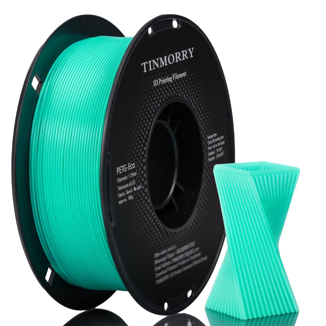 フィラメント PETG 1.75mm,【TINMORRY】300mm/s 高速 PETG 3Dプリンター用フィラメント 1.75mm 1Kg ミ..