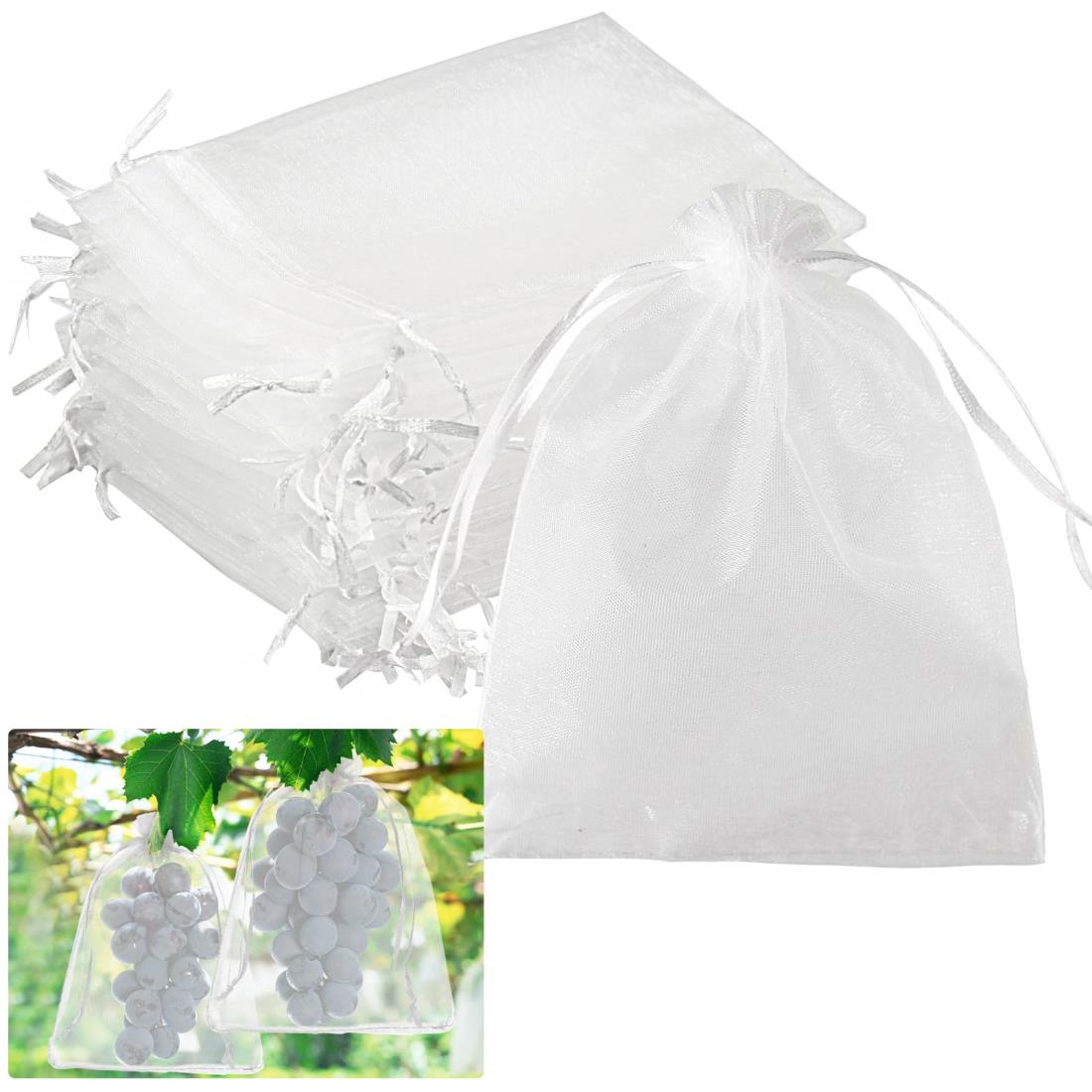 METBOU 果物袋 60枚 果樹袋 防虫ネット 防鳥ネット 果物 保護バッグ 保護ネット 防虫 鳩よけネット び..