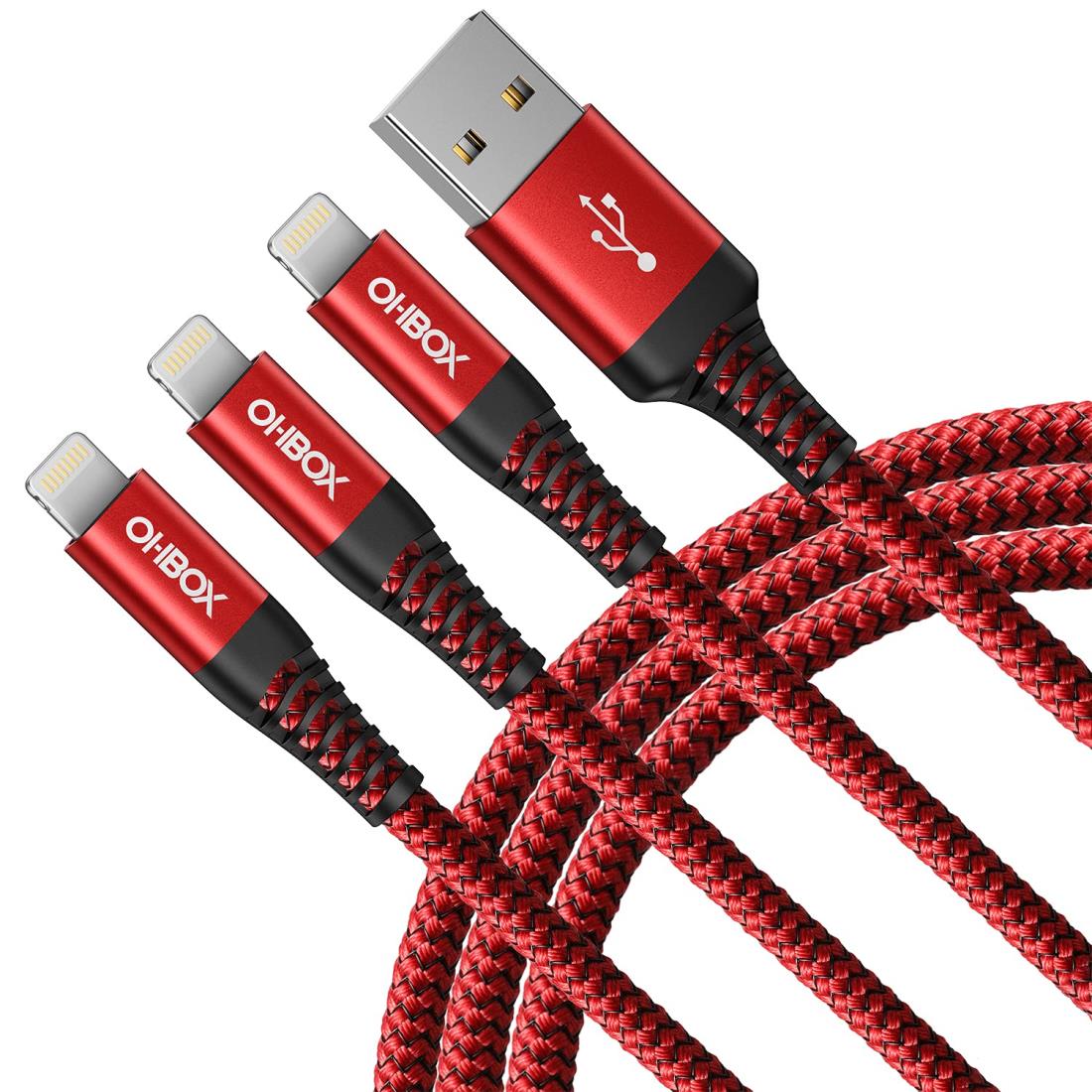 Lightning ケーブル 2M 3本 セット ナイロン iPhone 充電ケーブル USB コード 長い...