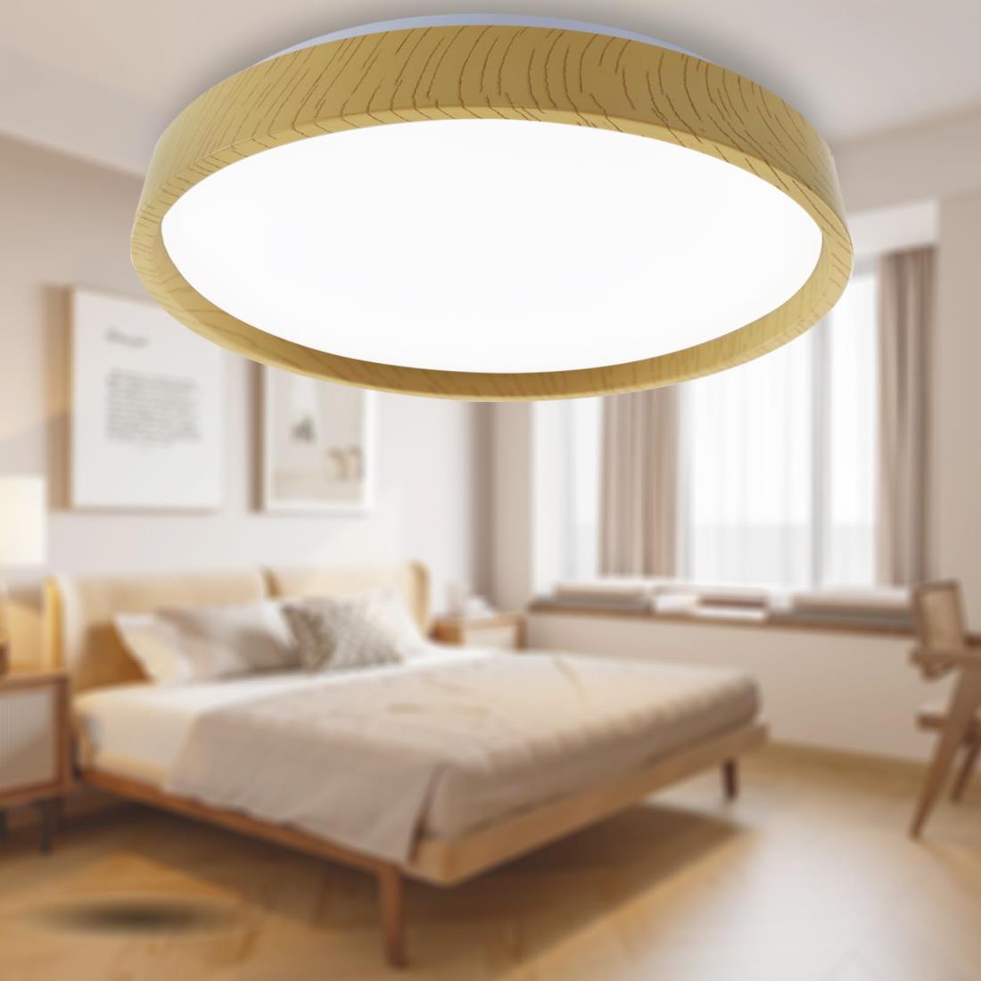 LEDシーリングライト 8-10畳 36W 薄型 調光調色リモコン付き 常夜灯 省エネ タイマー 昼光色 電球色照明器具天井 LEDライト 記憶機能 コンパクト60000h長寿命 おしゃれ 簡単取付 工事不要 玄関 和室 廊下 リビング 洗面所 子供部屋 寝室 PSE安全認証付き (木目調のスタイル,