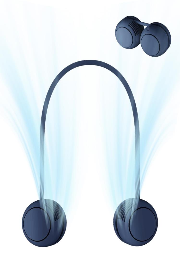 【超ミニサイズ・折り畳み収納】首掛け扇風機 ネックファン 携帯 小型 ミニ ポータブル 超軽量 羽根なし 静音 コンパクト 大風量 ハンズフリーファン モバイル扇風機 360°自由調節可 両手解放 長時間連続稼働 U型 Type-C充電式 節電 熱中症/高温対策/マスク蒸れ対策/花見/花