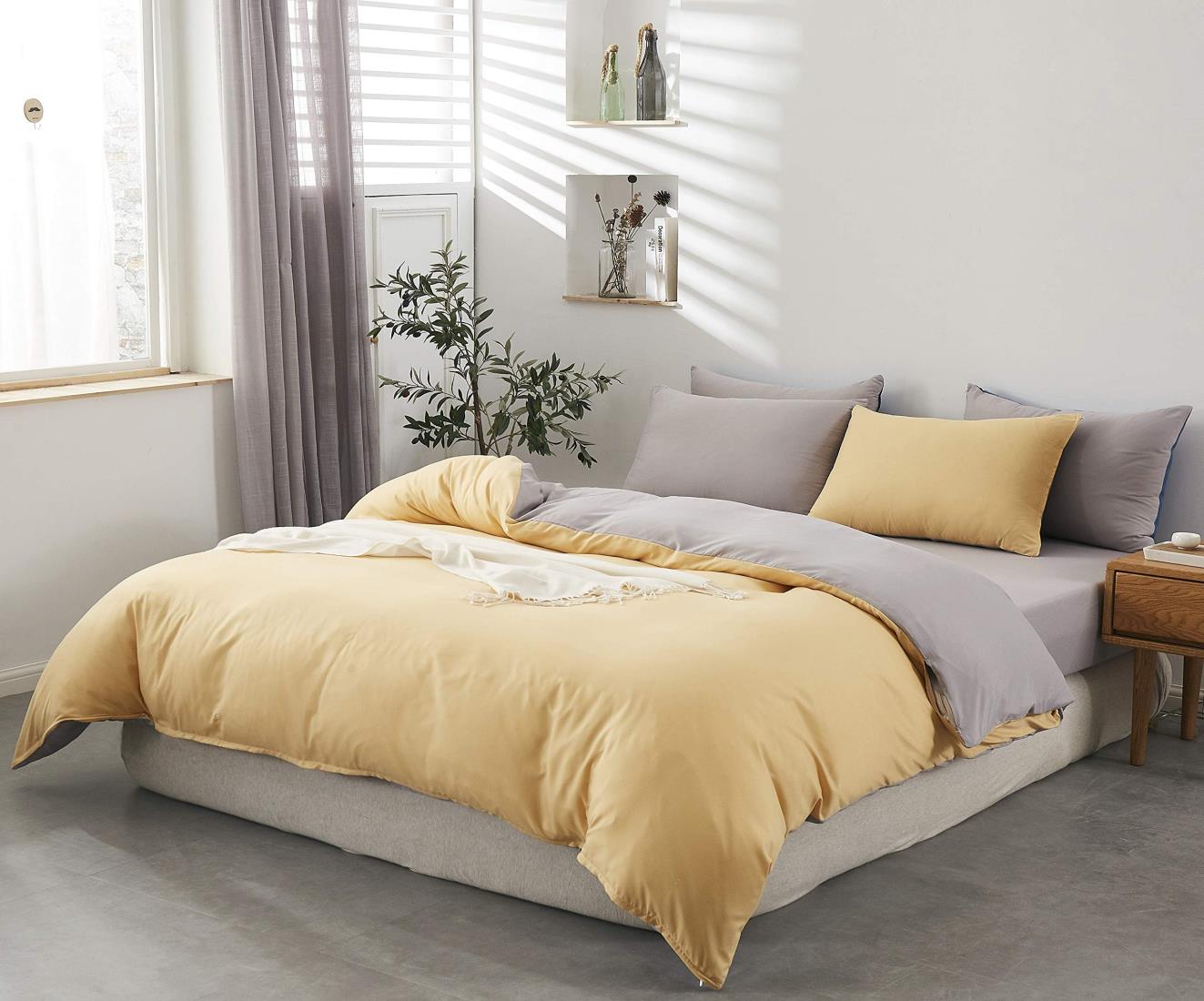 MISOLER 布団カバー 4点 セット シングル 洋式・和式兼用 寝具カバーセット防臭 ふとんカバー 掛け布団..