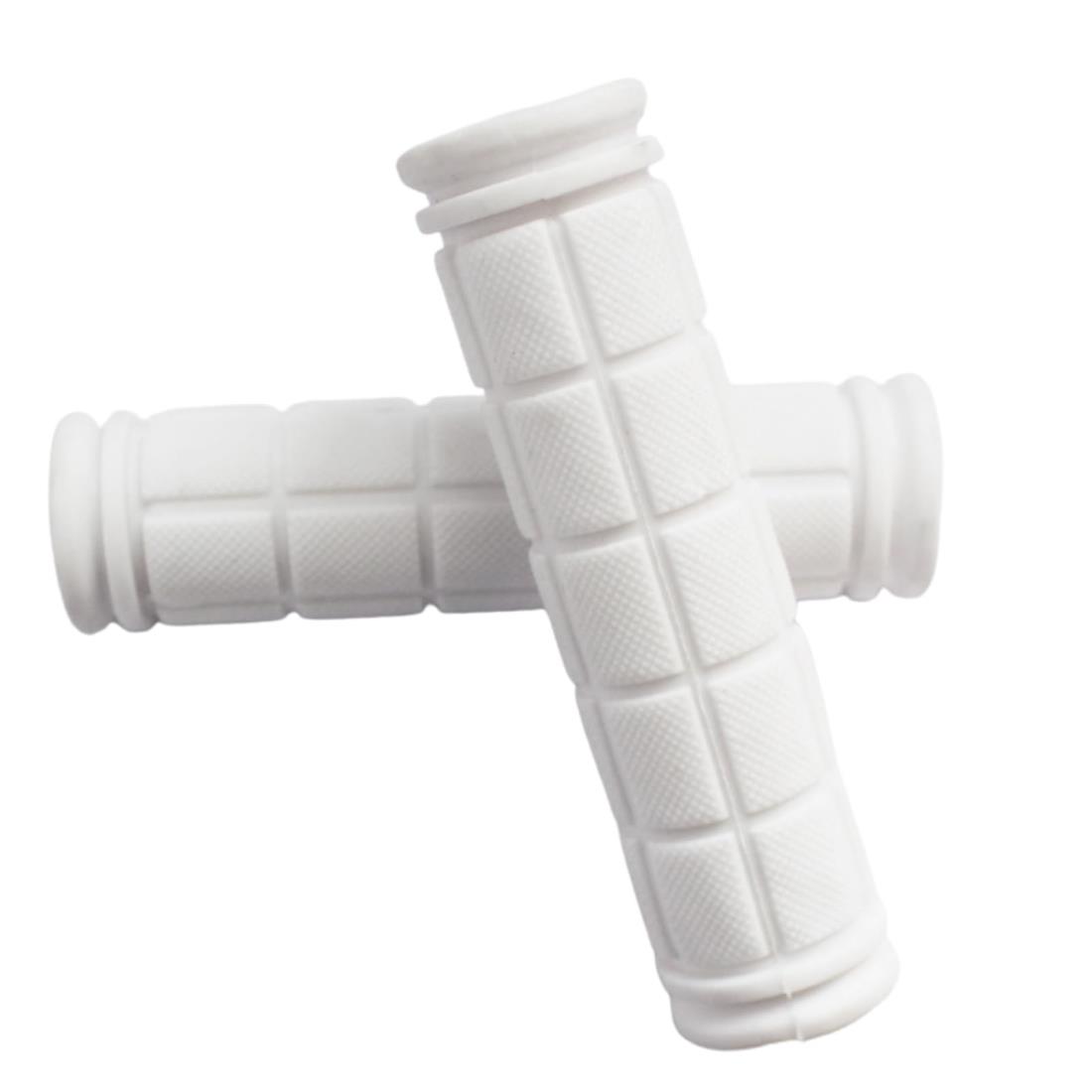 Topatrol 自転車 グリップ用 バイクハンドル ハンドルグリップ 自転車 グリップ用 ハンドルグリップ 滑り止め 22.2mm 1組(2本)セット 10色 子供 人間工学 握りやすい 耐久性 汎用 ショック吸収 マウンテンバイク 折りたたみ自転車 (ホワイト)