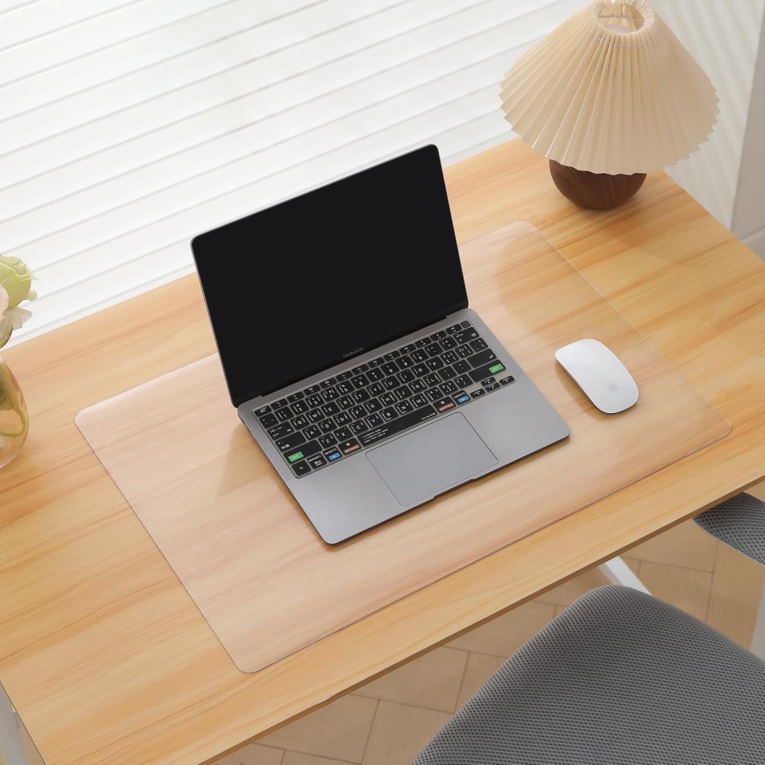 Ferox 透明 デスクマット 透明 テーブルクロス 40x80cm 厚さ2.0mm PVC製 学習机マット テーブルマット クリア 防塵・防水・耐久・耐熱・滑り止め 帯電防止 デスクパッド