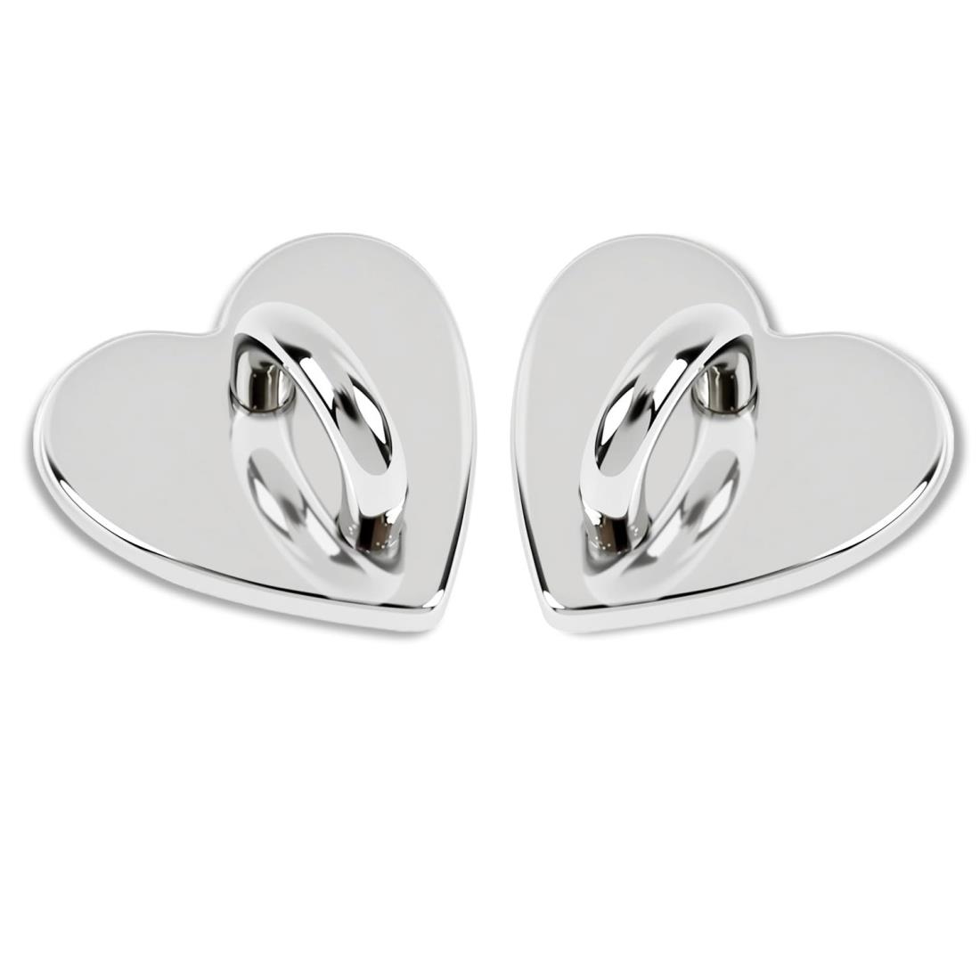 キーリングハンガー スマホ スマホストラップ リング 2個入り ハート型/リボン型 シルバー/ローズゴールド 貼り付け式 DIYアクセサリーパーツ メタルフック...