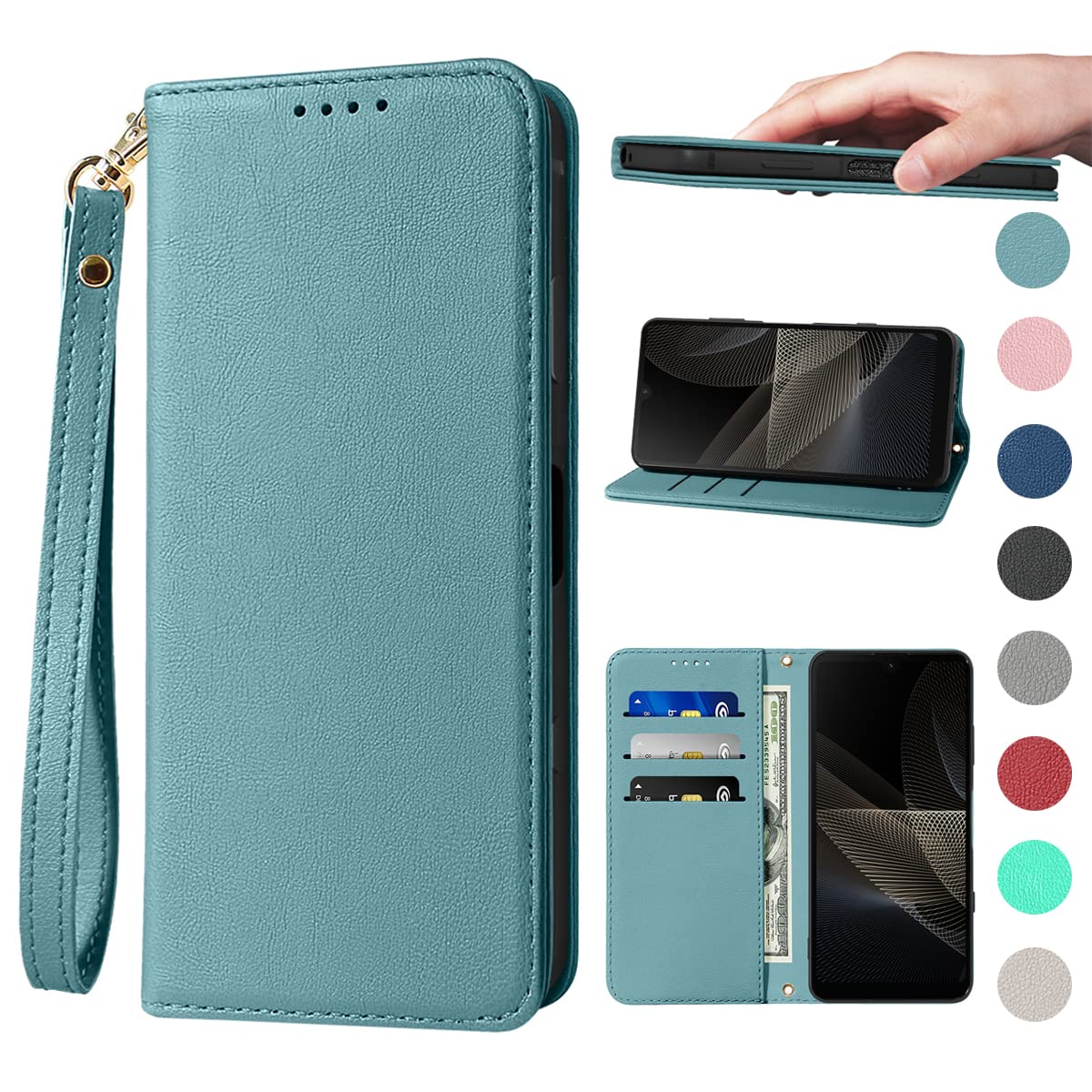 Xperia 10VII ケース 手帳 高質PUレザー Xperia 10VII カバー ケース 手帳型 エクスペリア 10 VII 携帯カバー 耐衝撃 皮革 内蔵マグネット開閉式 ベルトなし スマホケース おしゃれ カードポケット スタンド機能 便利 スプラット同梱 携帯ケース ブラック