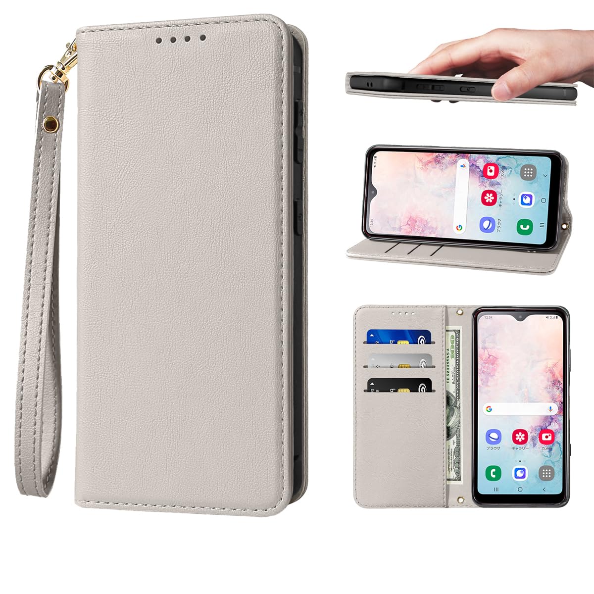 BASIO active3 手帳型 ベイシオ アクティブ3 ケース 高質PUレザー BASIO active3 5G カバー 携帯カバー ベイシオ アクティブ3 カバー 携帯カバー 耐衝撃 皮革 内蔵マグネット開閉式 ベルトなし スマホケース おしゃれ カードポケット スタンド機能 便利 スプラット同梱 携帯