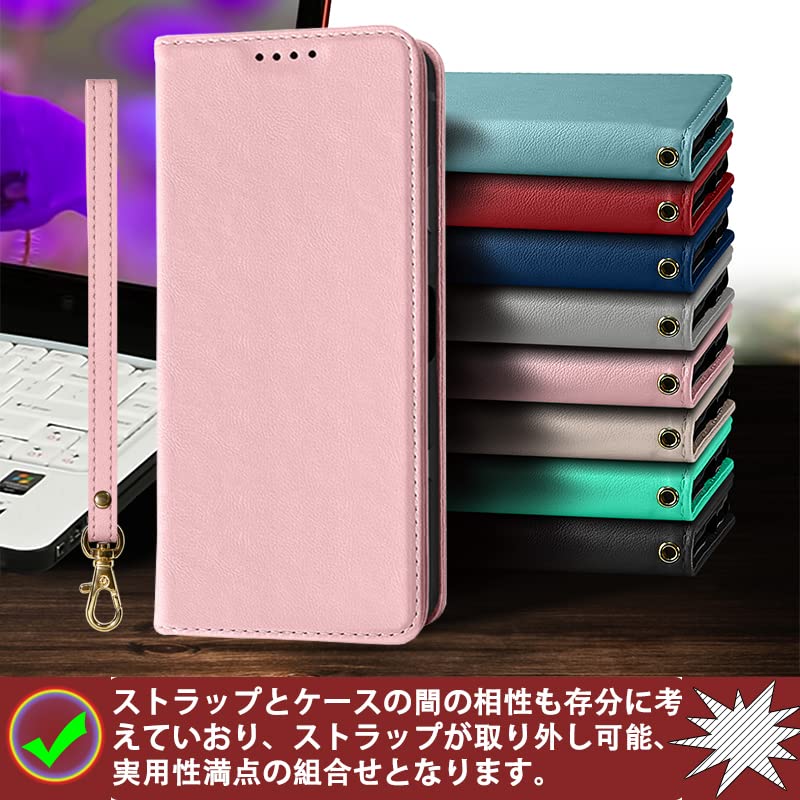 Google Pixel 10/10 Pro ケース 手帳型 高質PUレザー Pixel 10 カバー グーグル ピクセル10プロ カバー ケース 耐衝撃 内蔵マグネット開閉式 ベルトなし スマホケース おしゃれ カードポケット スタンド機能 便利 スプラット同梱 携帯ケース ピンク