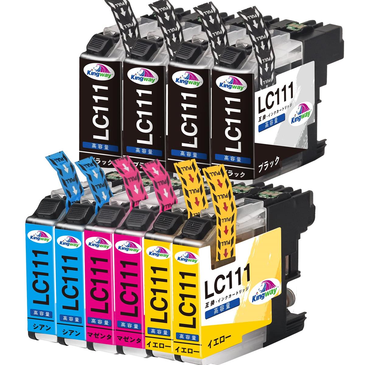 åɥॹȥŷԾŹ㤨Kingway֥饶 brother LC111 ߴ󥯥ȥå 4ѥå LC111-4PK (10ܥå ߴ //ɽ/ DCP-J552N DCP-J557N DCP-J952N DCP-J957N MFC-J727DפβǤʤ2,734ߤˤʤޤ