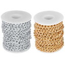 サムコス アクセサリー用チェーン 長さ約5m 6.5mm幅 ジュエリーチェーン キヘイチェーン ハンドメイドパーツ ネックレス リンクチェーン ネックレス ブレ...