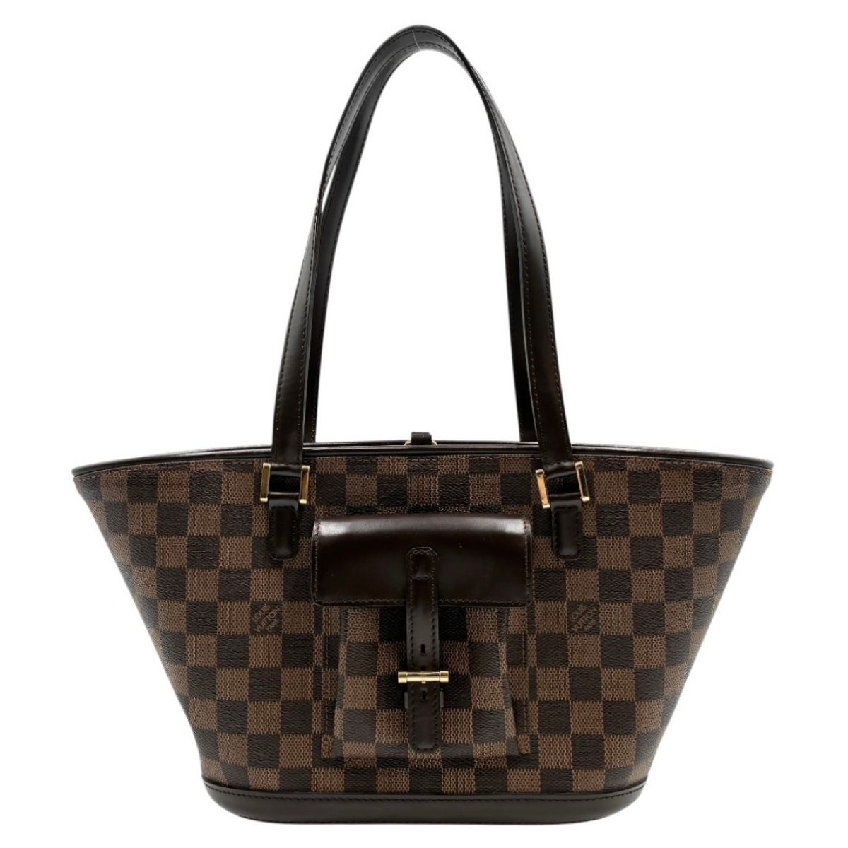 LOUIS VUITTON ルイヴィトン マノスクPM ハンドバッグ ダミエ・エベヌ ブラウン N51121