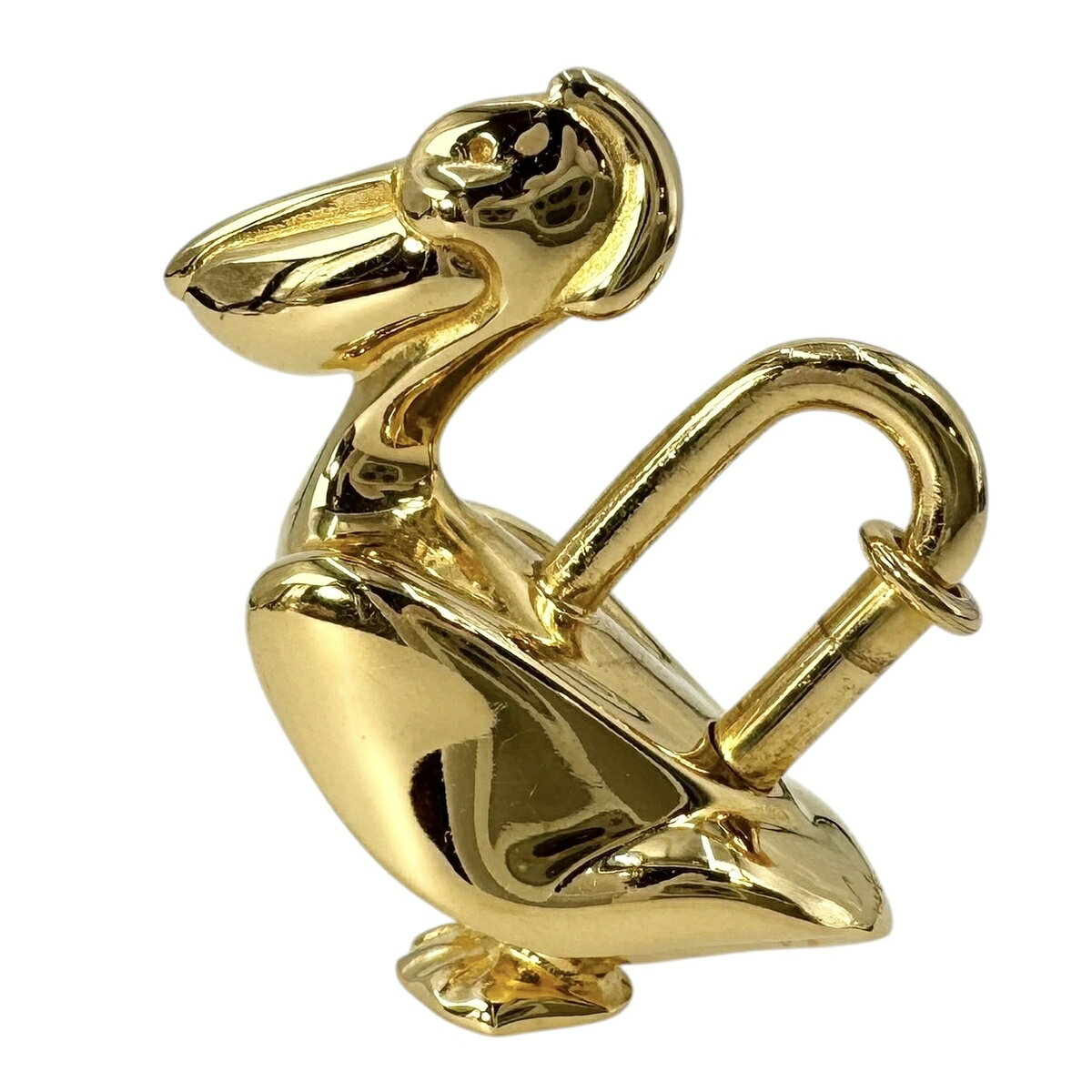 Rakuten - 【中古】HERMES エルメス カデナ チャーム ペリカン ゴールド