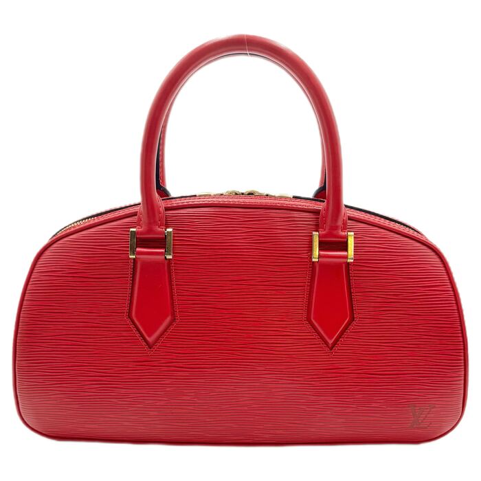 【中古】LOUIS VUITTON ルイヴィトン ジャスミン ハンドバッグ エピ レッド M52087