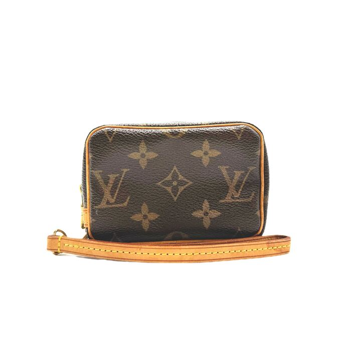 【中古】LOUIS VUITTON ルイヴィトン トゥルース・ワピティ ポーチ モノグラム ブラウン M58030