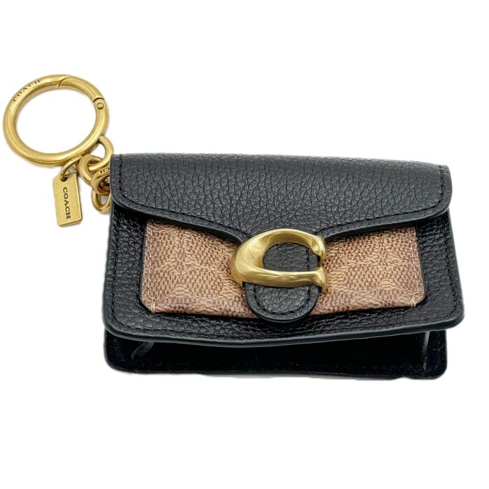 【中古】COACH コーチ バッグチャーム ブラック 4416...