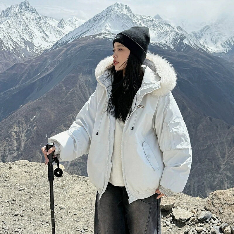 レディース 中棉コート ショートコート 冬 ファッション 韓国 新作 フード付き ゆったり 大きサイズ 着..