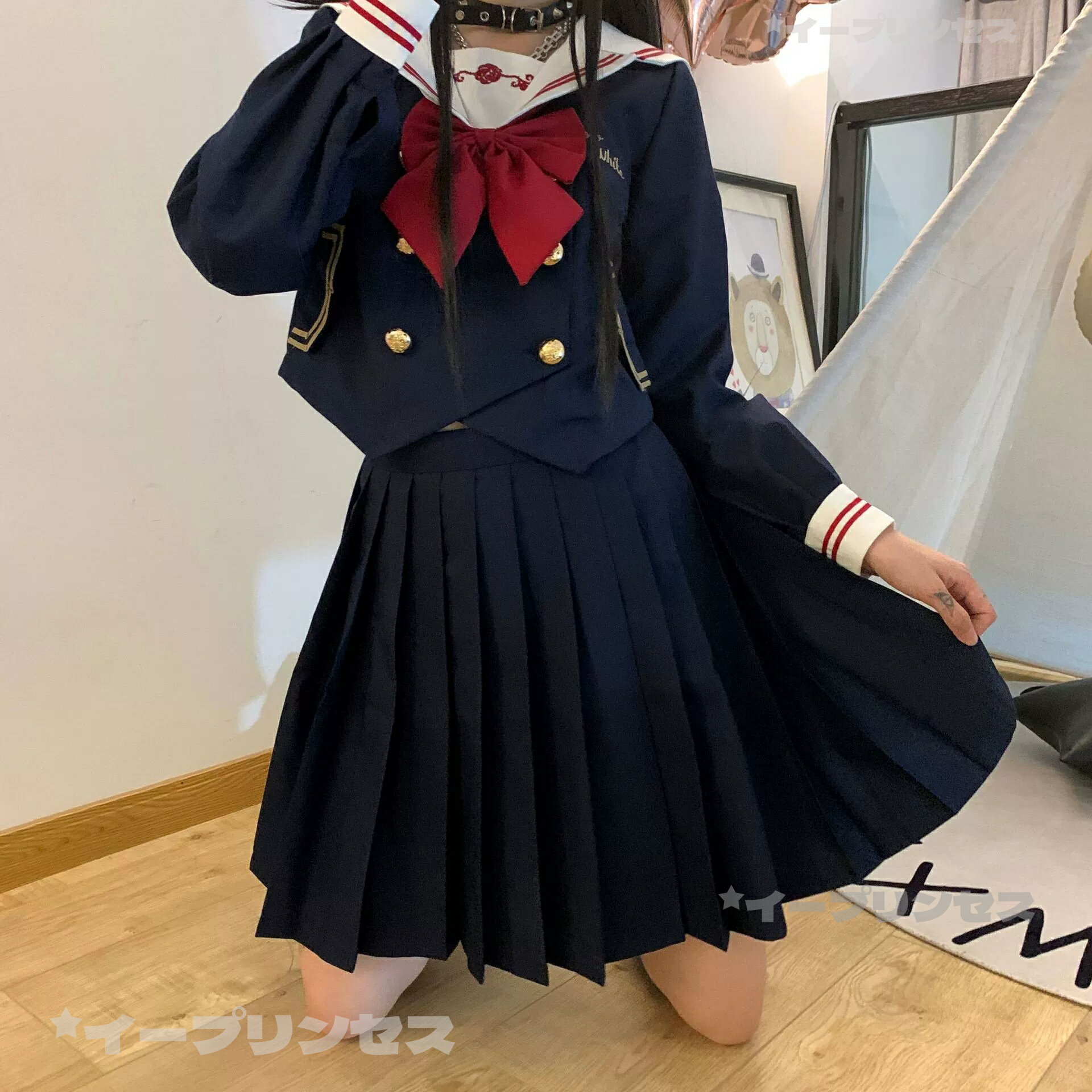 セーラー服 コスプレ 半袖 長袖 ロングスカート スカートスーツ コスプレ 上下セット セットアップ ハロウィン 女の子 コスチューム JK制服 女子制服 学生服 女子高生 長袖 可愛い 高校生 学生 学園祭 文化祭
