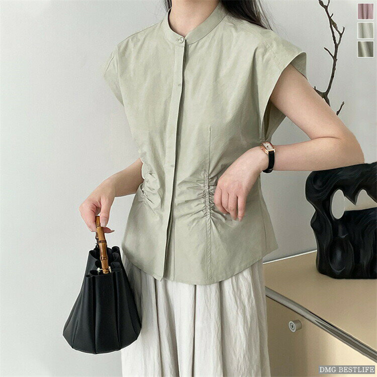 シャツレディースブラウス/ウエスト...