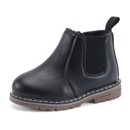 [ESTAMICO]ブーツキッズ女の子男の子滑り止め軽量サイドゴアブーツショートブーツファスナー通園通学フ..