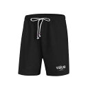 ハーフパンツメンズショートパンツメンズカジュアル半ズボンファッションプリント5分丈無地通気速乾夏スポーツ大きいサイズ(ブラックXL)