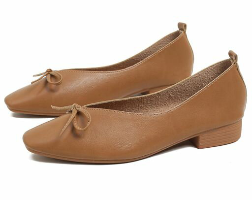 (ダダウン)DADAWENパンプスレディースドレスシューズVカットリボン飾り2.5cmローヒール歩きやすい軽量..