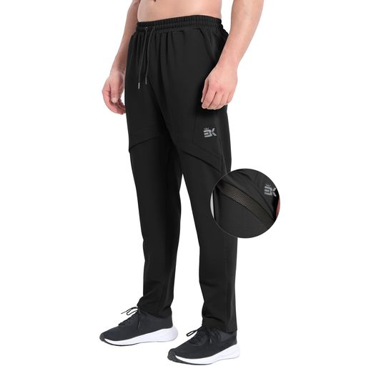 [BROKIG]メンズ呼吸ジョガーパンツメッシュスウェットパンツスポーツウェアトレーニングパンツスウェットストレッチフィットネス運動ジム筋トレスエットスポーツロングパンツトレーニ…