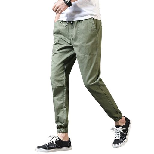 [Kayiyasu]チノパンメンズズボンカジュアルパンツジョガーパンツ9分丈細身ボトムス伸びるアンクル丈ウ..