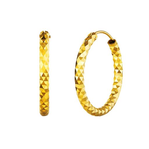 [Silvora]ピアスレディースゴールドフープピアスk18金大きめリングピアスシンプル直径50MMおしゃれアク..