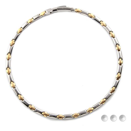 [はち]純チタンゲルマニウムネックレスメンズレディース磁気ヘマタイトネックレス静電気除去ジュエリー..