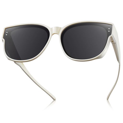 [TINHAO]レディースオーバーサングラス偏光UV400メガネ対応超軽量TR90フレーム採用おしゃれ度UP!ゴルフ..