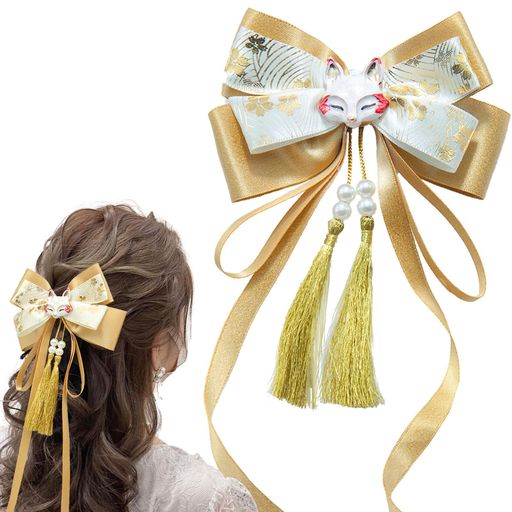 [JZOON]髪飾り卒業式袴髪飾り成人式和装ヘアアクセサリー浴衣髪飾りリボン浴衣着物振袖髪飾り髪留め七..
