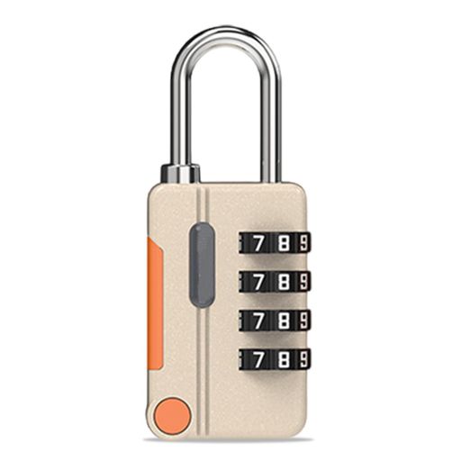 BLOOPIC南京錠ダイヤル錠U字ロック4桁ダイヤル式バッグ用ロック亜鉛合金軽量耐久性暗証番号盗難防止簡..