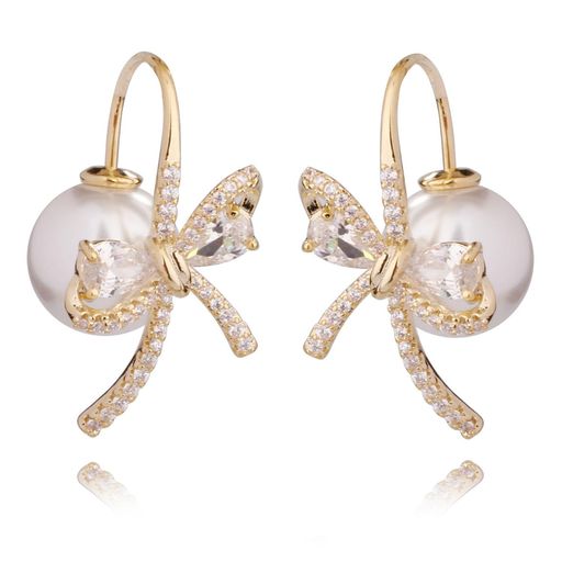 COOCYパールピアスレディースフープピアスシンプルデザイン人気金属アレルギー対応キラキラファッショ..