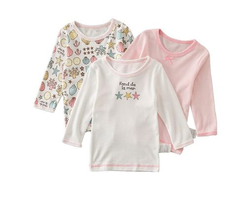 [Masonanic]キッズ長袖シャツ女の子イ